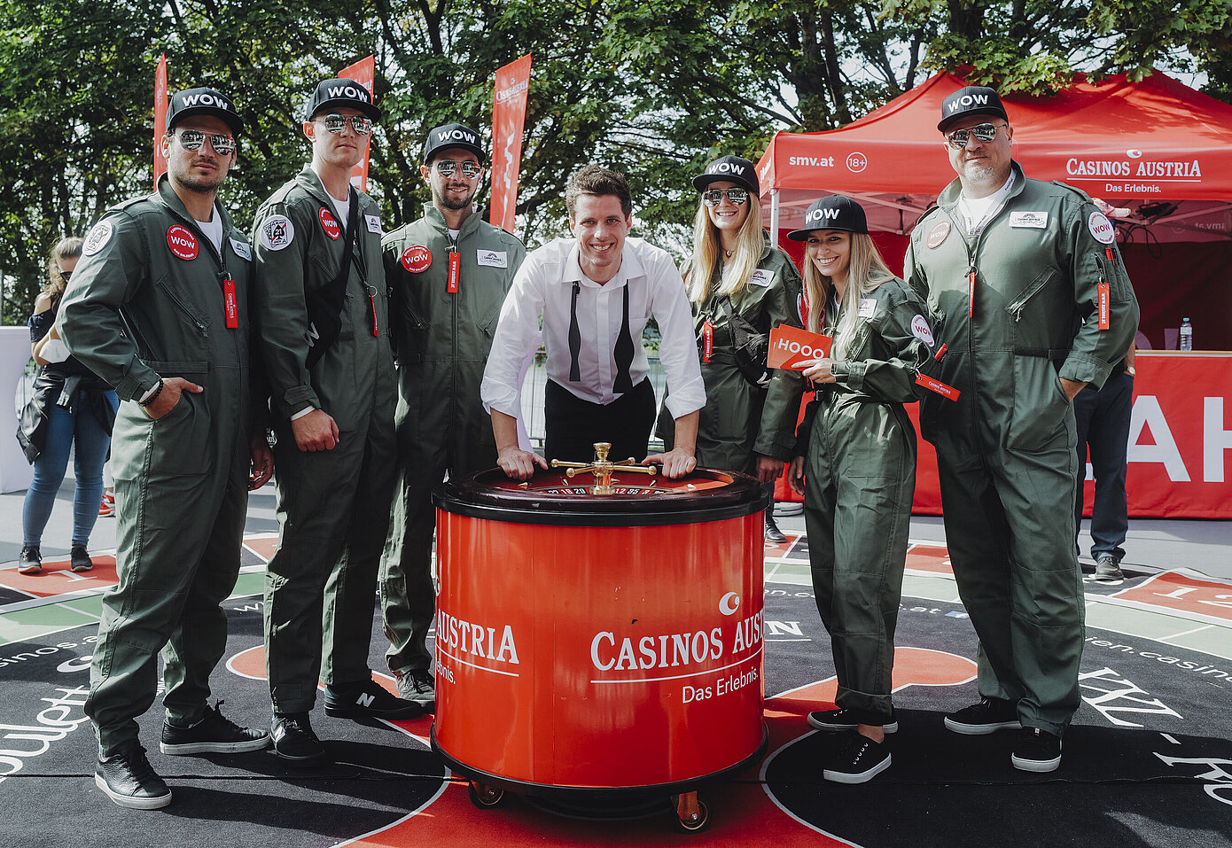 RB Flugtag 2021 - Das Team von Casinos Austria