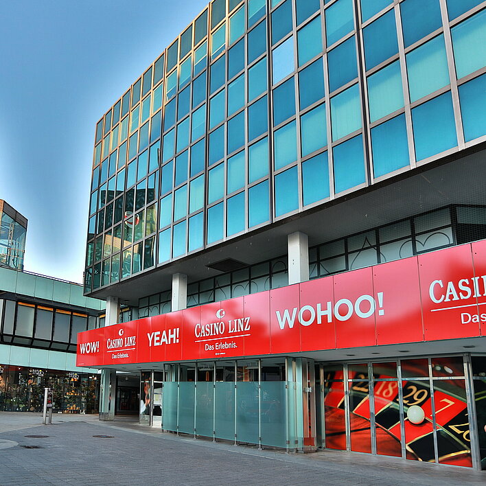 Außenansicht vom Casino Linz