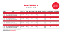 Turnierplan Pokermania Casino Innsbruck