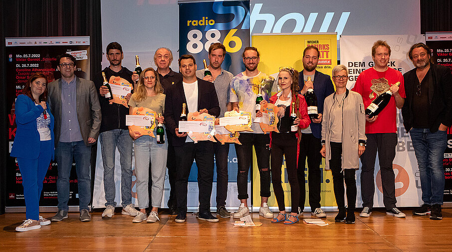 Gruppenfoto Kabarett Talente Show 2022