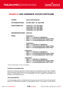 Teilnahmebedingungen Ostercountdown 