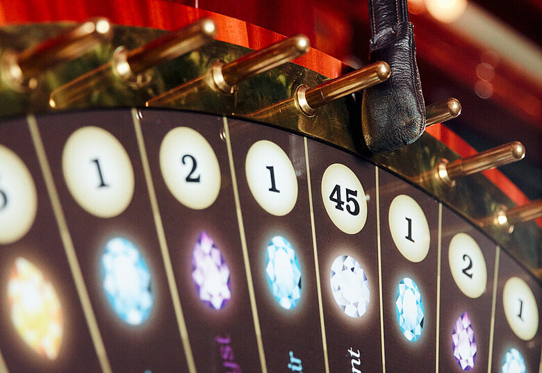 Nahaufnahme von Casino Glücksrad