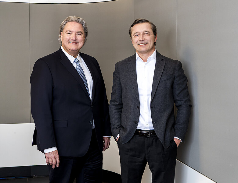 Generaldirektor Erwin van Lambaart und Vorstandskollege Martin Skopek