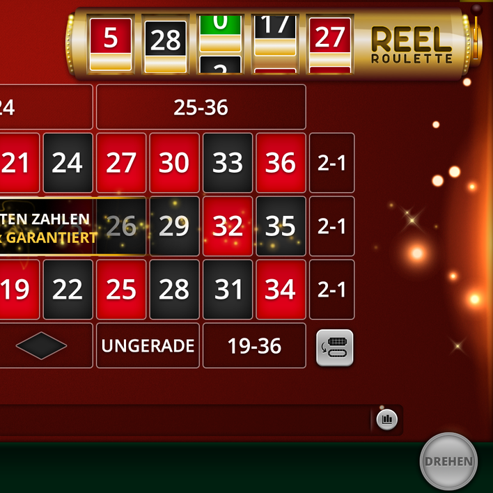 Automatic Roulette Spielfeld grot