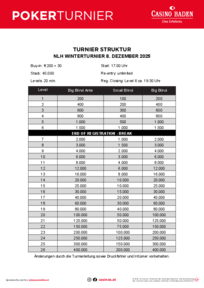 Turnierstruktur Winterturnier 2025
