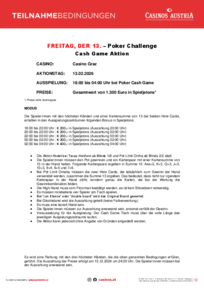 Teilnahmebedingungen Freitag, der 13.