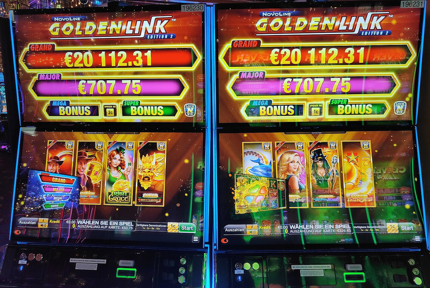 Golden Link Automaten im Casino Velden