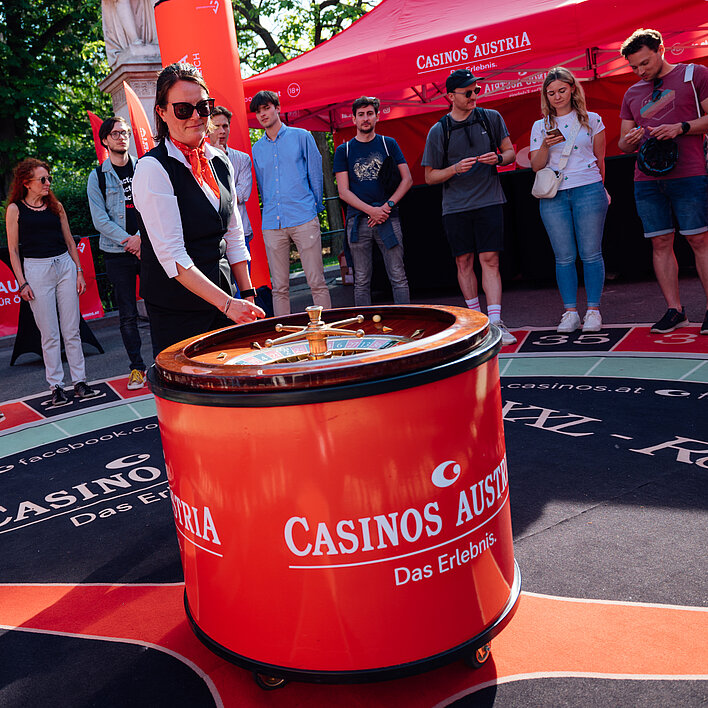 Wings for Life World Run 2024 Riesen-Roulette