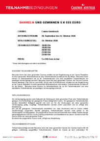 Teilnahmebedingungen