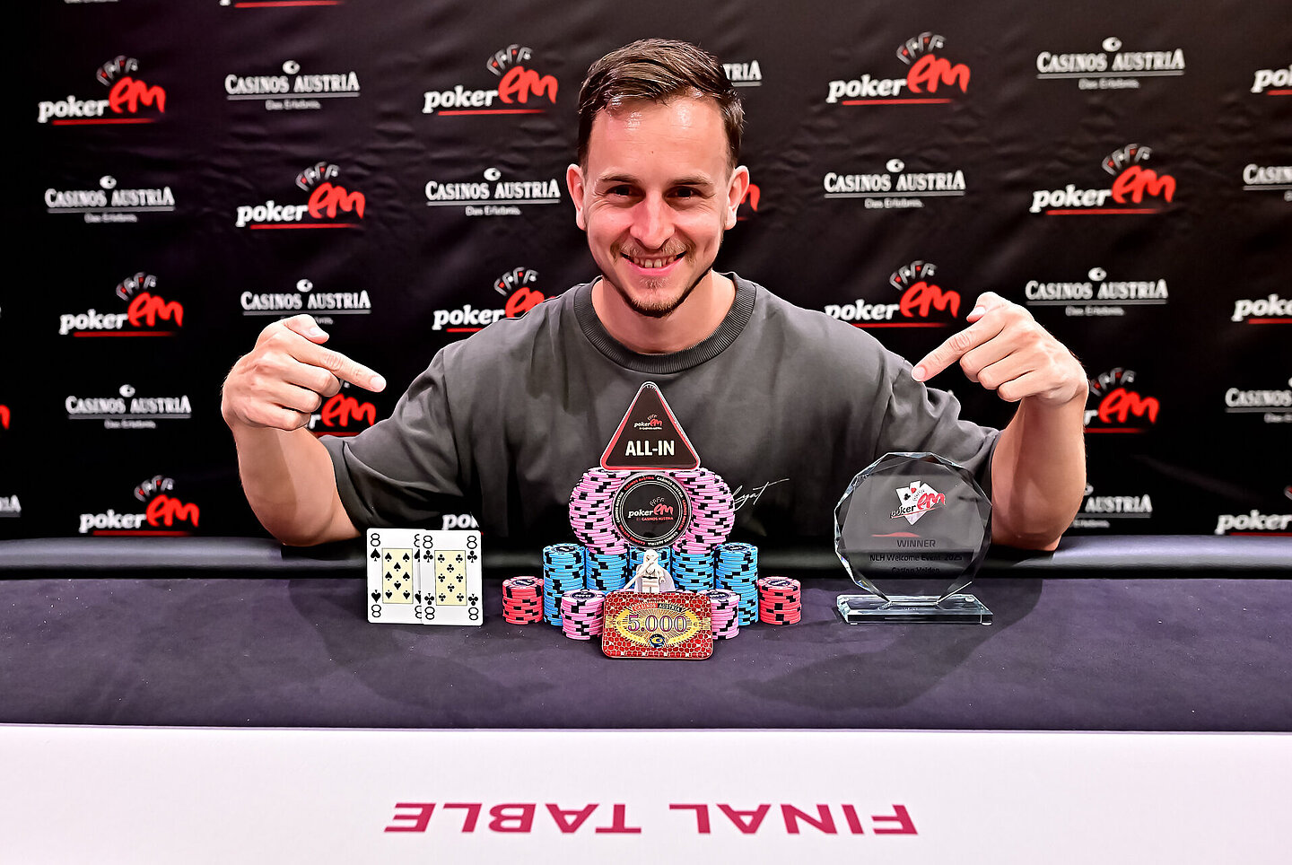 Konstantin H. wins NLH Welcome Event