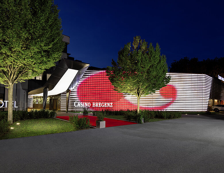 Casino Bregenz bei Nacht Casino Bregenz Außenansicht bei Nacht