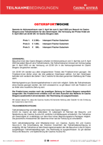 Teilnahmebedingungen