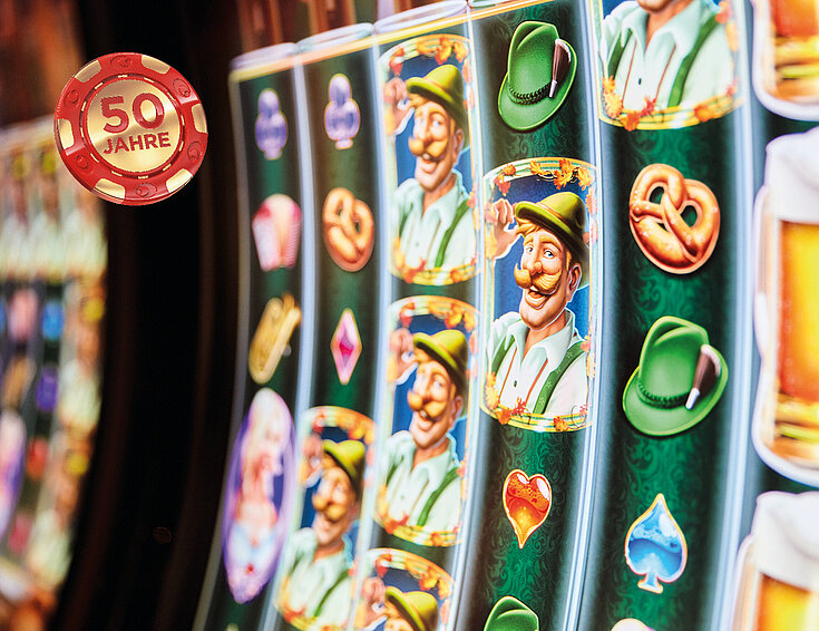 Casinos Austria Heidis Bierhaus Automatenbild mit 50 Jahre Casino Bregenz Jeton