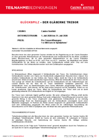 teilnahmebedingungen tresor