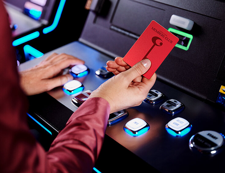 Automaten Member Card Red Hand