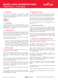 Black Jack Freeroll Reglement