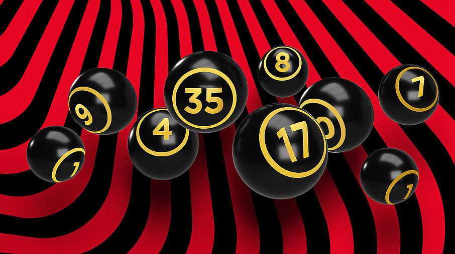 Viele verschiedene Bingo Kugeln