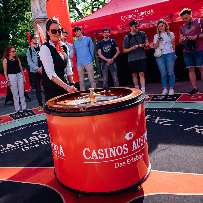 Wings for Life World Run 2024 Riesen-Roulette