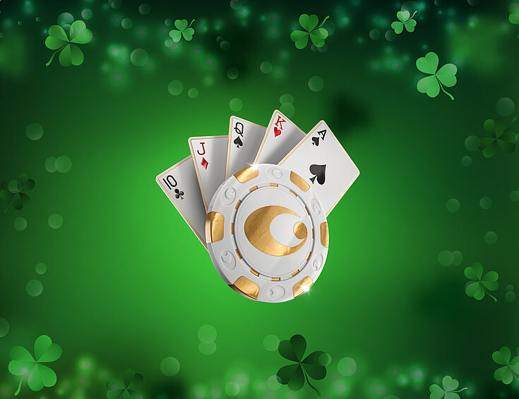 Hintergrund Shutterstock | Logo Casinos Austria Casinos Austria Poker Logo allgemein mit St. Patricks Day Sujet