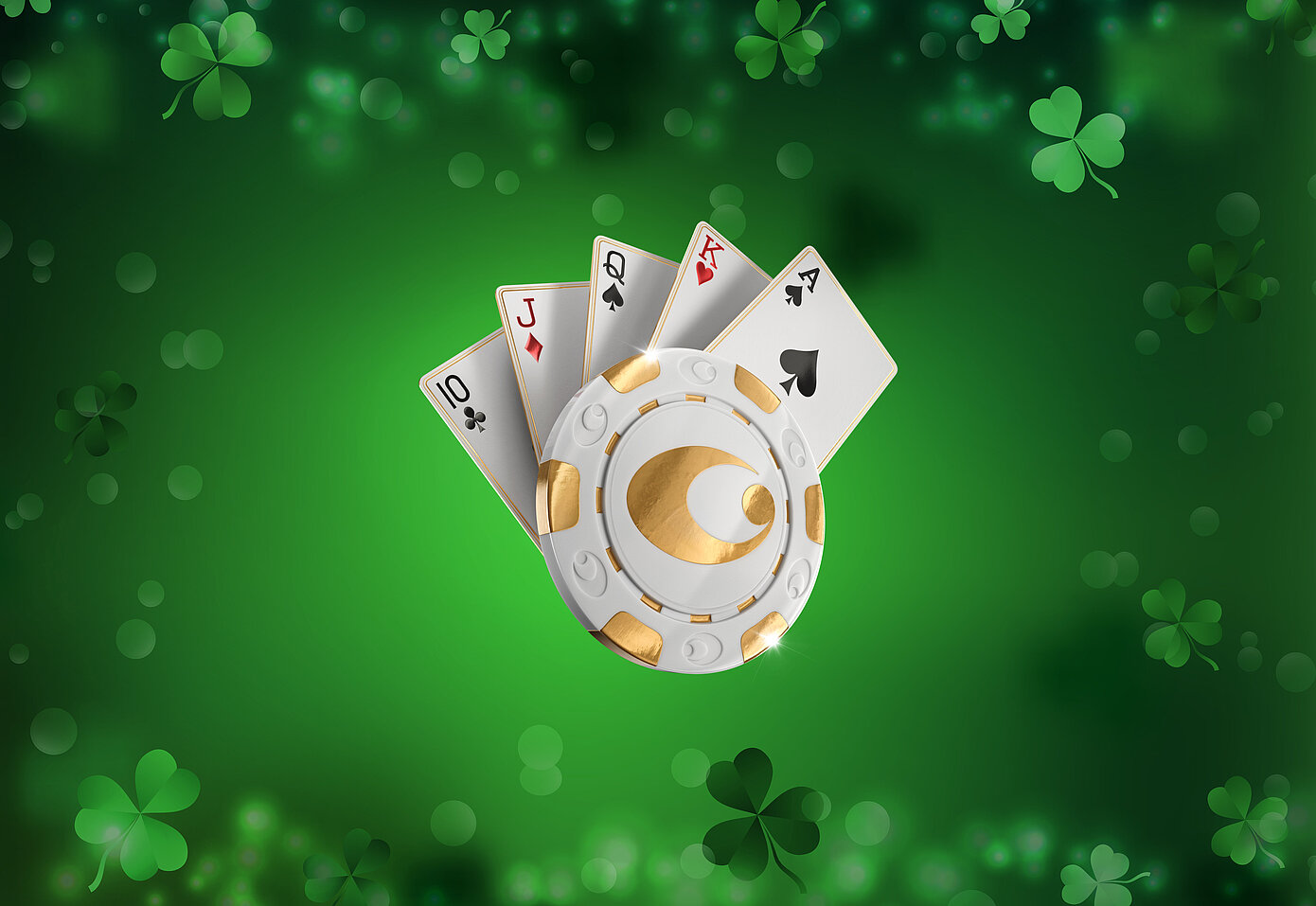 Casinos Austria Poker Logo allgemein mit St. Patricks Day Sujet