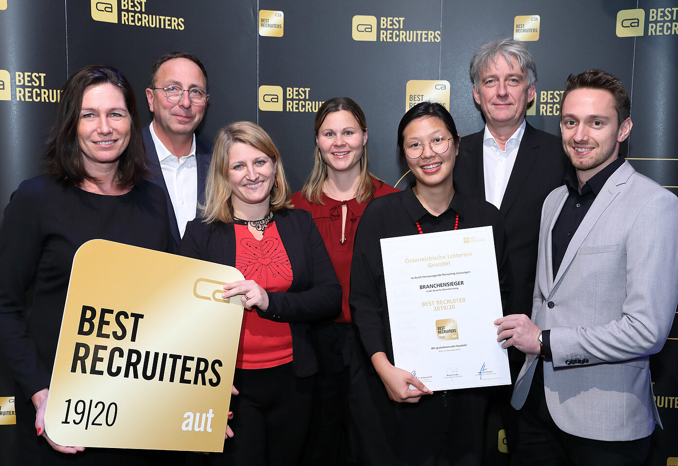 HR-Team Casinos Austria mit Best Recruiters Auszeichnung