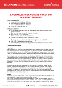 VVPC Teilnahmebedingungen 