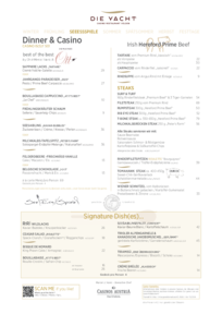 SeeEssSpiele Menü Dinner & Casino