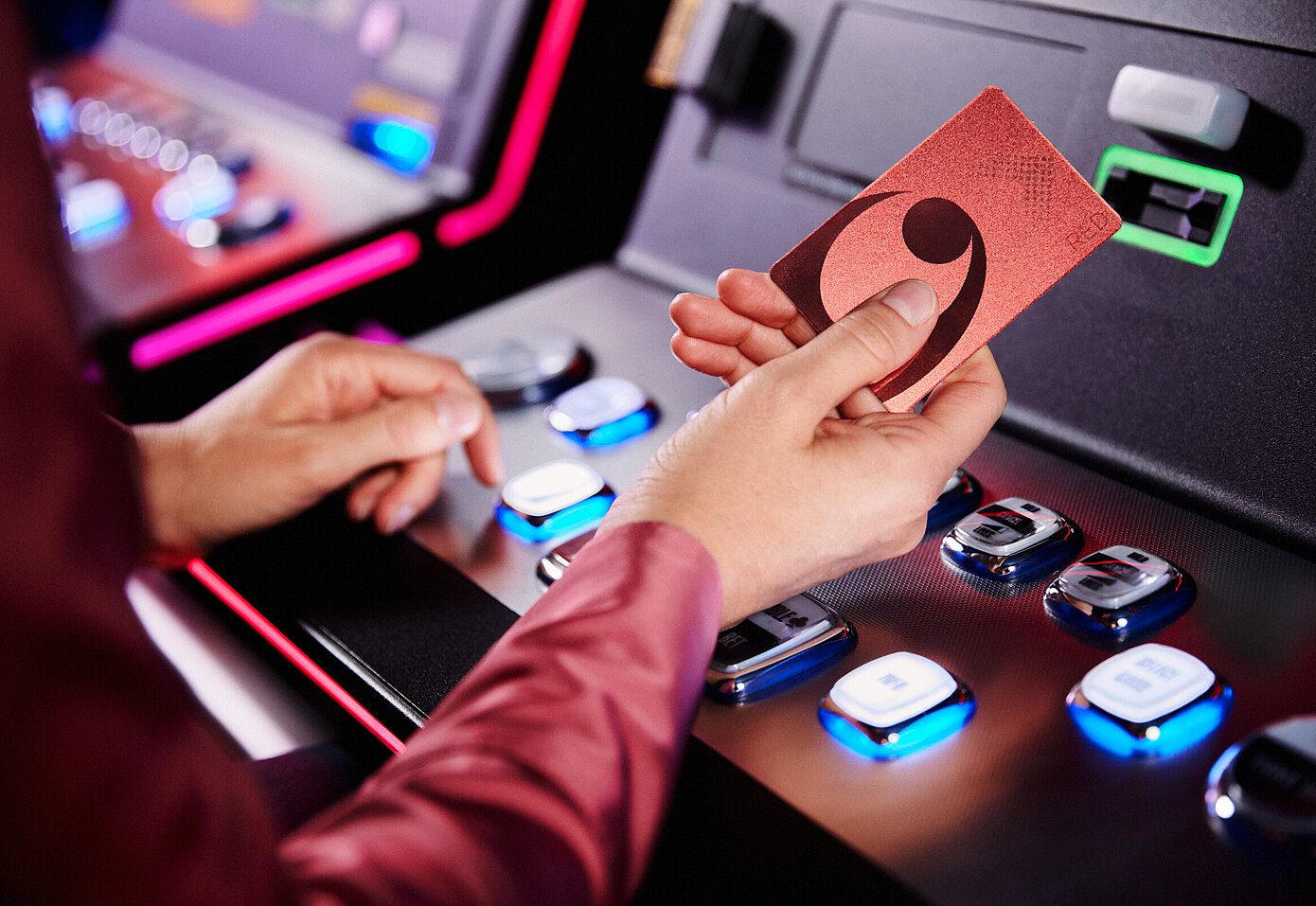 Automaten Glücks Card Red Hand