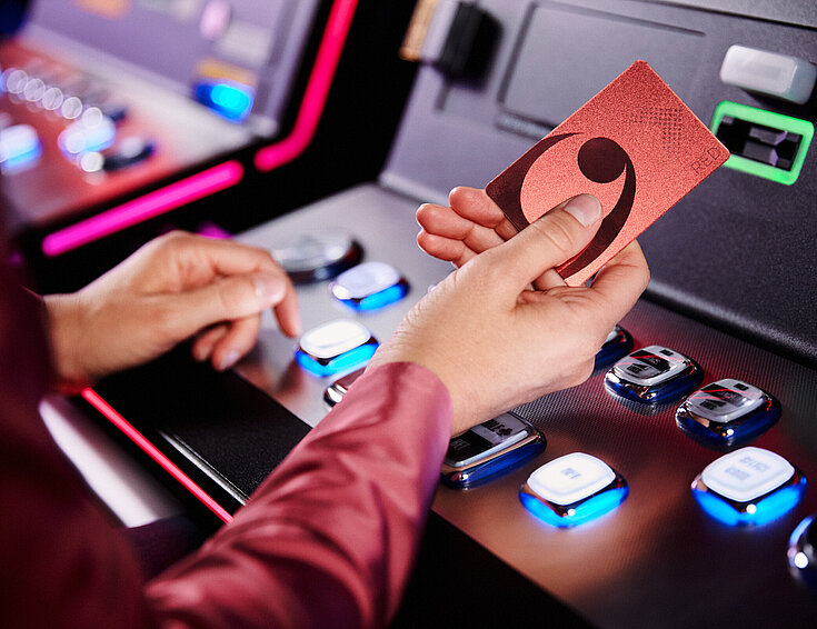 Automaten Glücks Card Red Hand