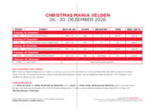 Turnierplan Christmas Mania