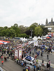 Wings for Life World Run, Flagship Run in Wien 2022 vor dem Rathausplatz