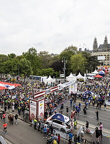 Wings for Life World Run, Flagship Run in Wien 2022 vor dem Rathausplatz