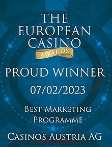 European Casino Award Winner Marketing Programme