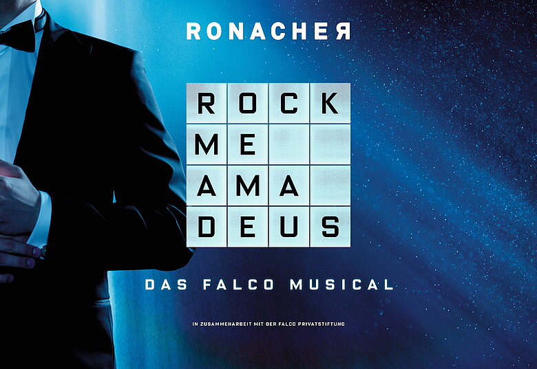 VBW Rock Me Amadeus Musical Key-Visual mit Logo