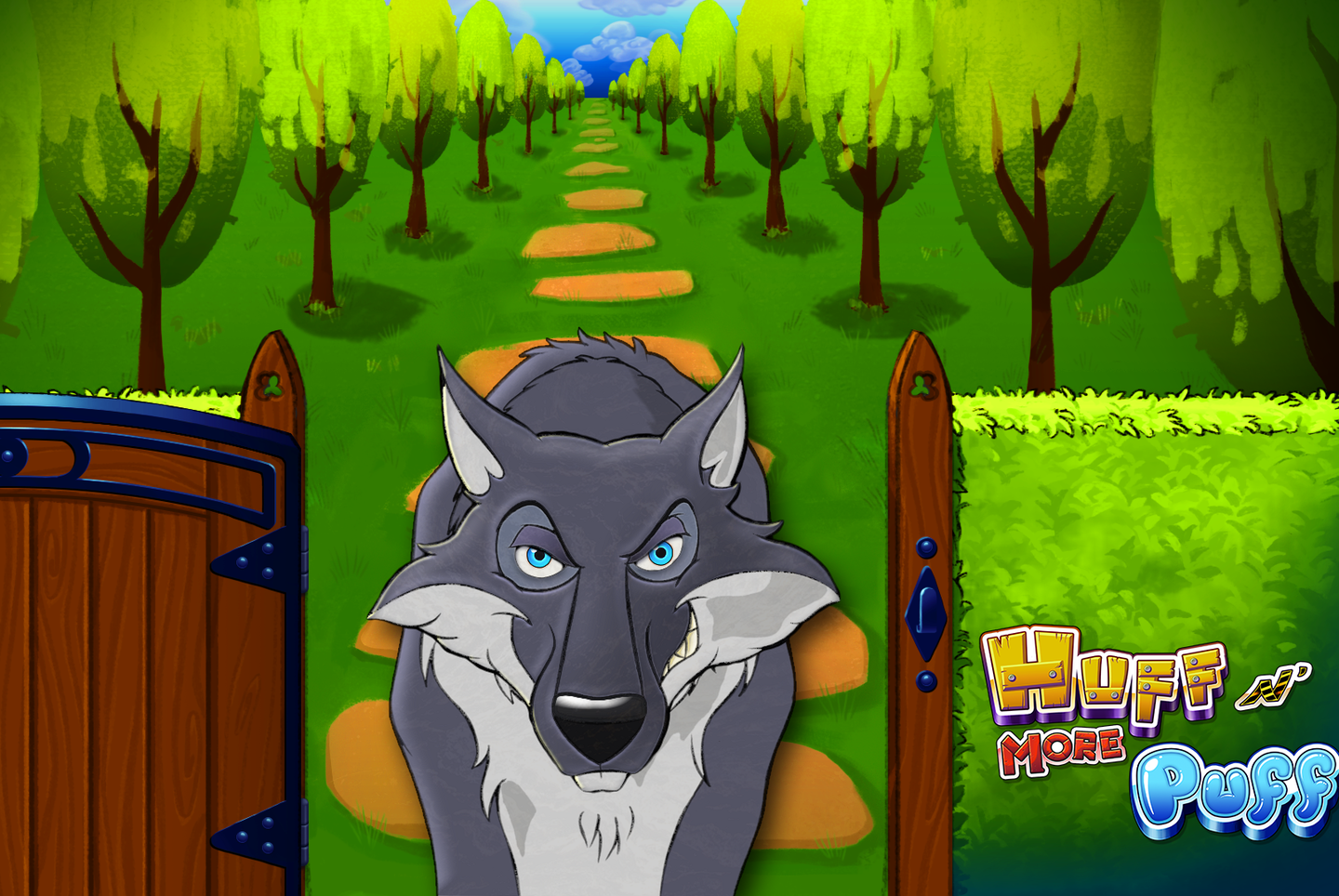 Huff'n even more Puff Automatenspiel Screen Wolf im Wald