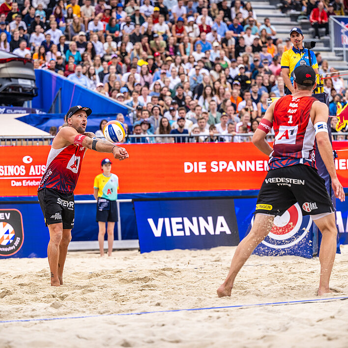 Beach Volleyball EM 2023 Spielszene