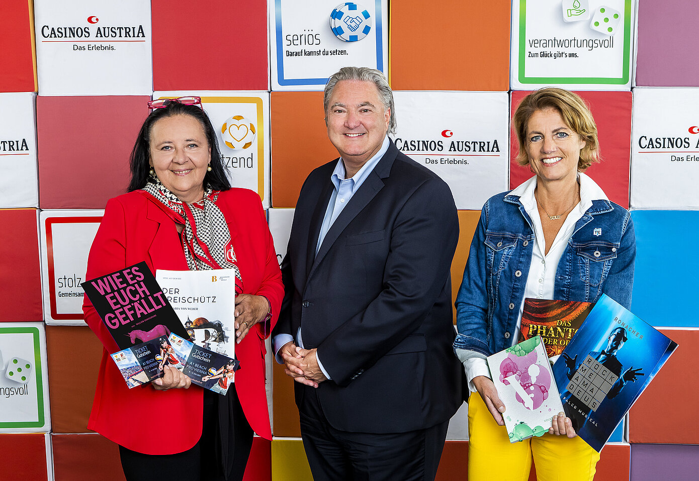 Initiative Glückliche Augenblicke: Doris Kiefhaber, Erwin van Lambaart, Martina Löwe