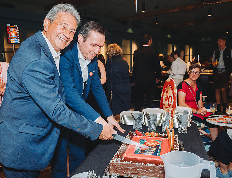 Gert Krones (Head of Operations Manager Casino Kitzbühel), Gerhard Eilenberger (Erster Vizebürgermeister Kitzbühel)