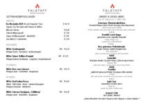 Casino Restaurant Falstaff Dinner & Casino Menü KW 8