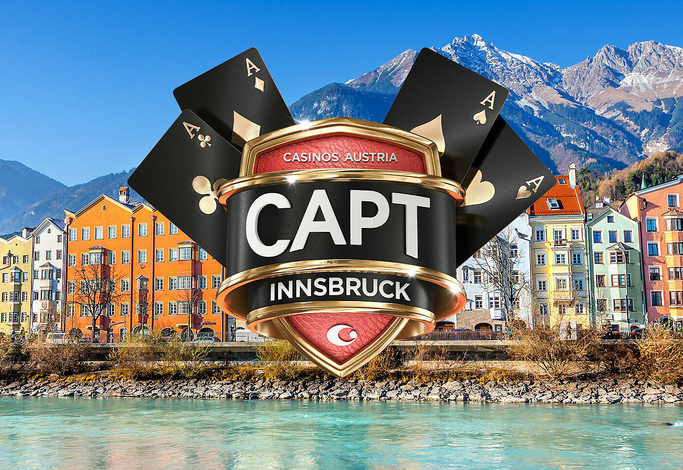 CAPT Innsbruck Logo vor Stadtbild Innsbruck