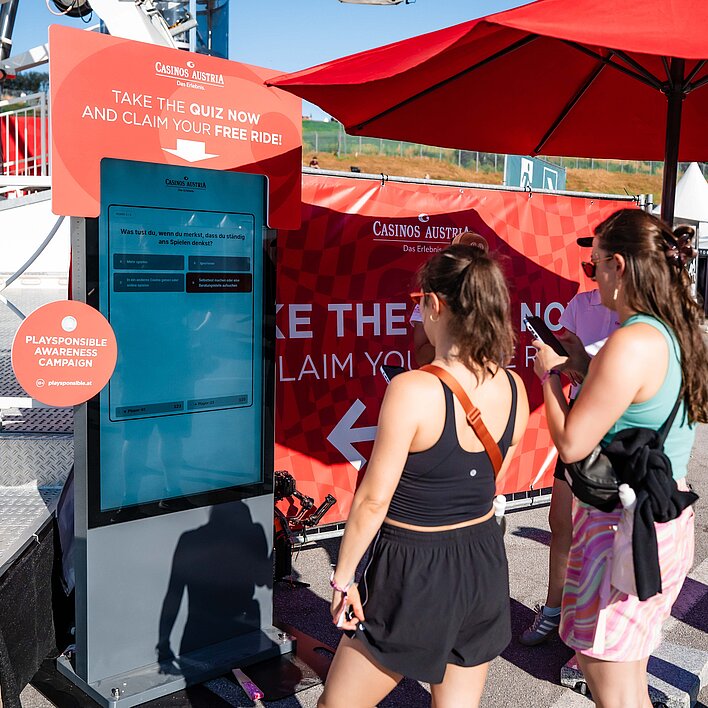 Responsible Gaming Quiz Teilnehmer:innen beim Electric Love Festival