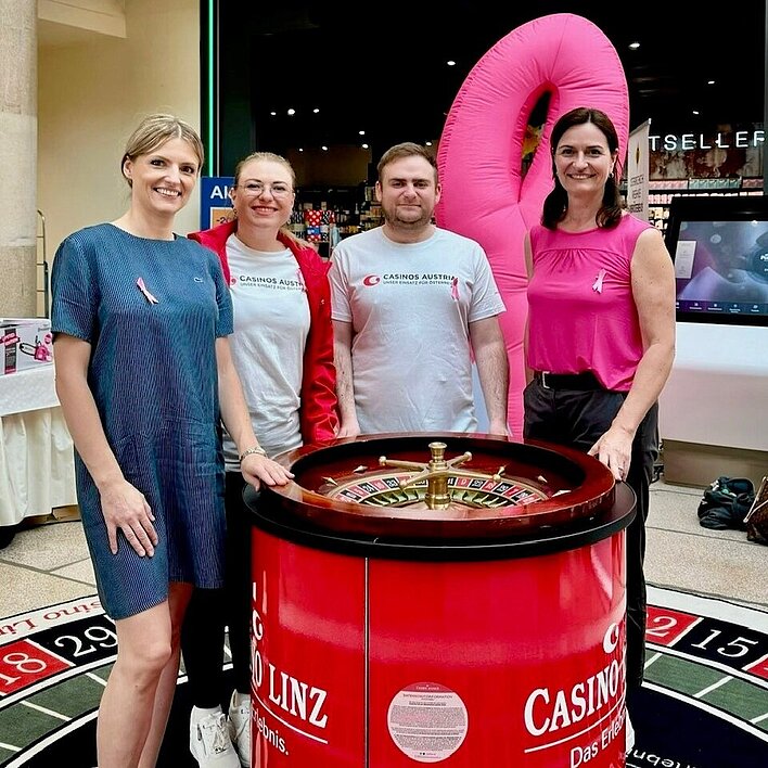 Krebshilfe Oberösterreich Partner Casino Linz Riesen-Roulette