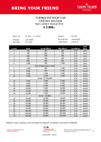 Struktur vom Bring your Friend Tournament