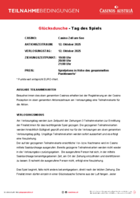 Teilnahmebedingungen