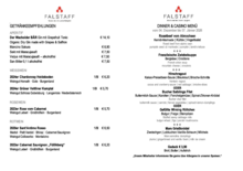 Dinner und Casino Menü Casino Restaurant FALSTAFF