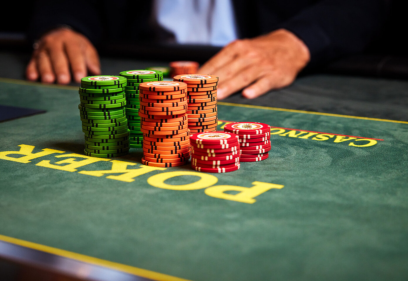 Jetonstapel auf Casinos Austria Pokertisch