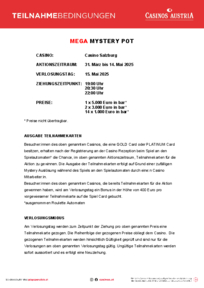 Teilnahmebedingungen