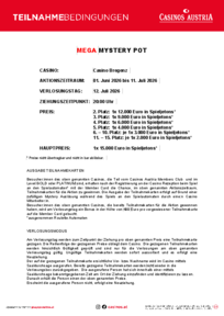 Casino Bregenz Members Club Mystery Pot Teilnahmebedingungen 