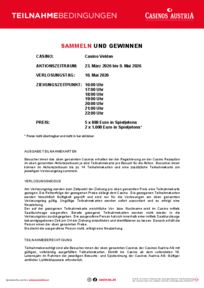 Teilnahmebedingungen Sammeln & Gewinnen