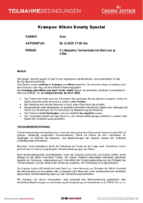 Teilnahmebedingungen Krampus und Nikolos Bounty